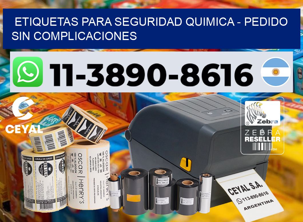 ETIQUETAS PARA SEGURIDAD QUIMICA - Pedido sin complicaciones