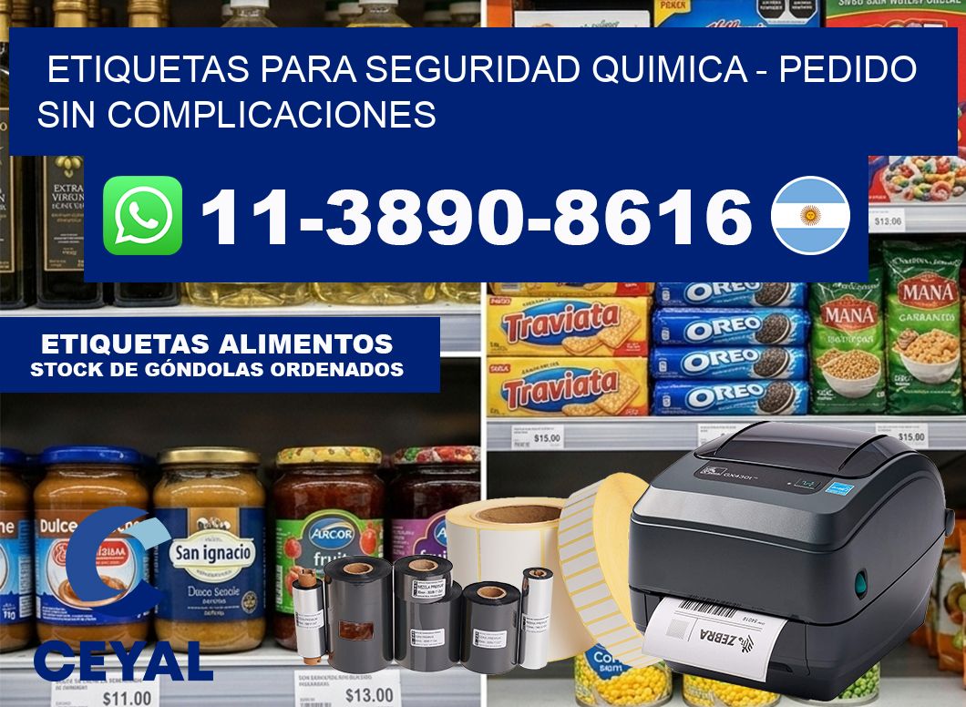 ETIQUETAS PARA SEGURIDAD QUIMICA - Pedido sin complicaciones