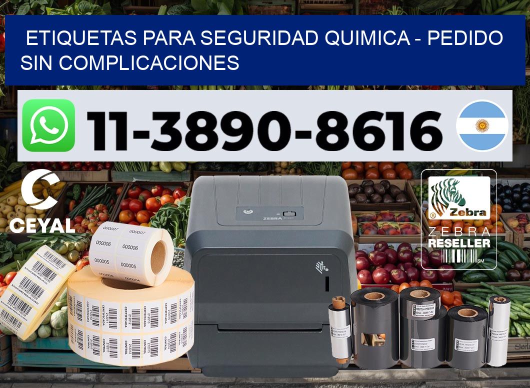 ETIQUETAS PARA SEGURIDAD QUIMICA - Pedido sin complicaciones