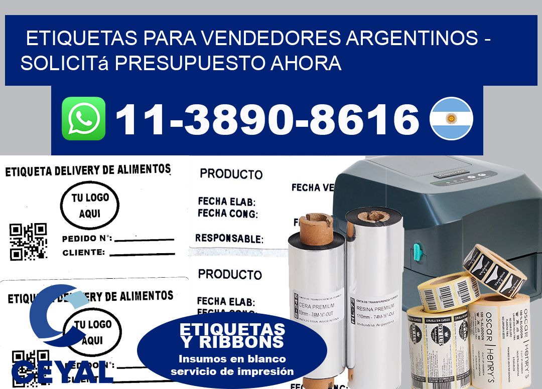 ETIQUETAS PARA VENDEDORES ARGENTINOS - Solicitá presupuesto ahora