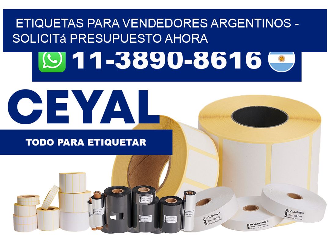 ETIQUETAS PARA VENDEDORES ARGENTINOS – Solicitá presupuesto ahora