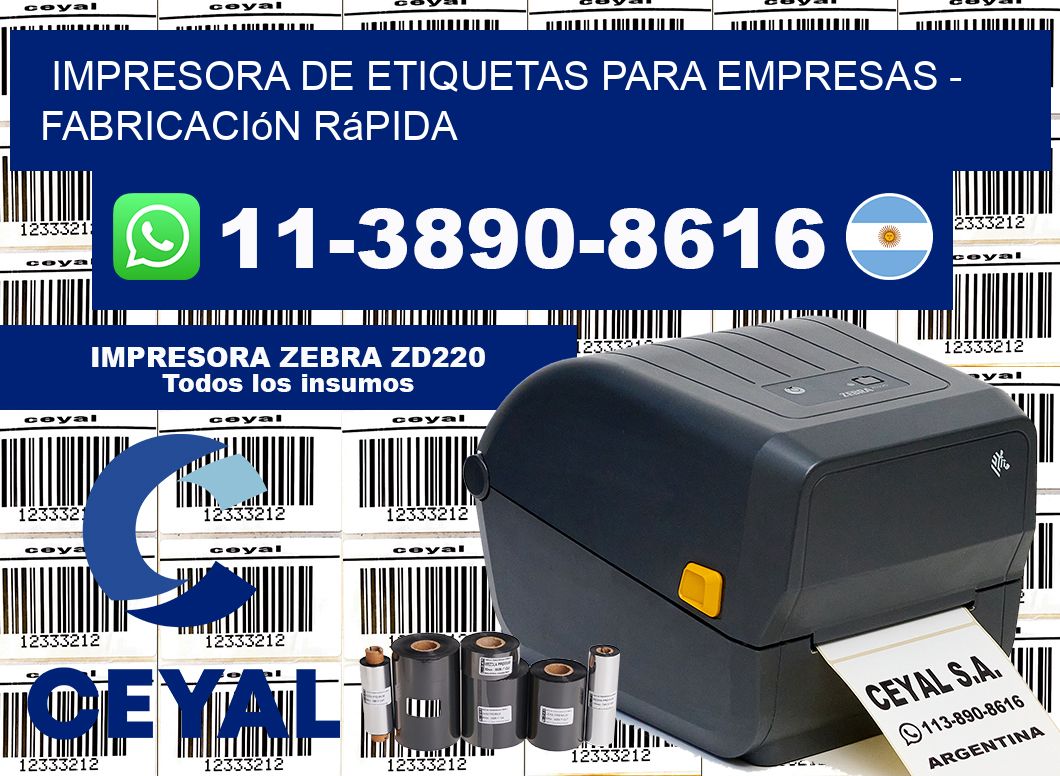 IMPRESORA DE ETIQUETAS PARA EMPRESAS - Fabricación rápida