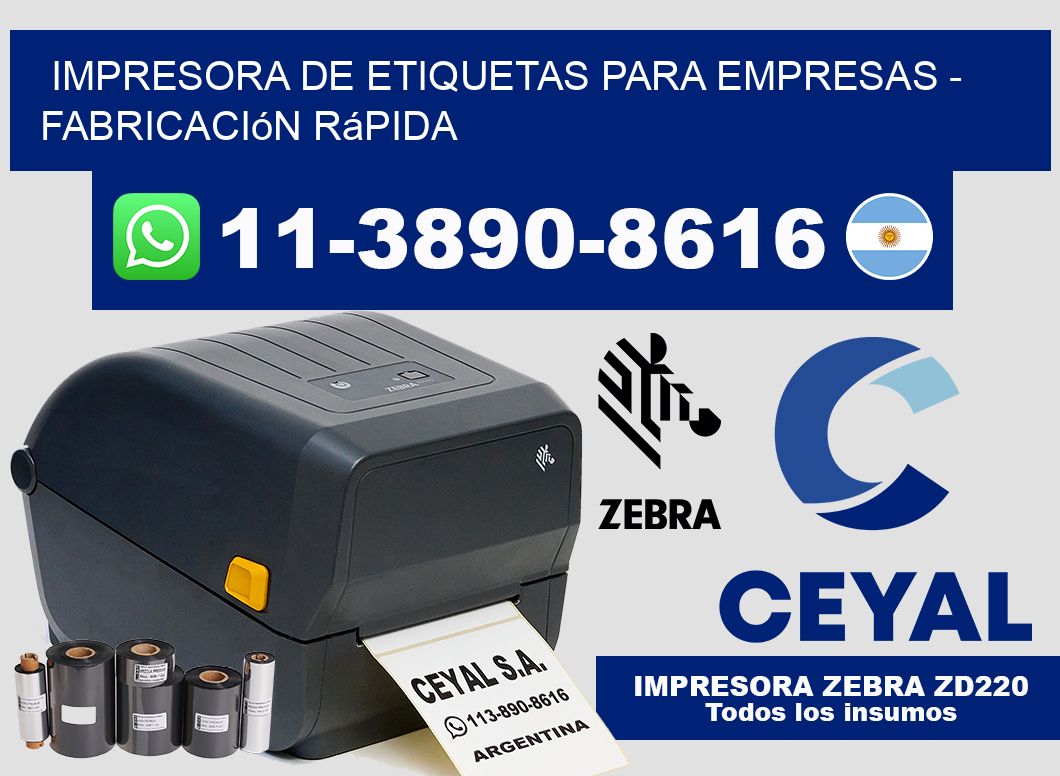 IMPRESORA DE ETIQUETAS PARA EMPRESAS – Fabricación rápida