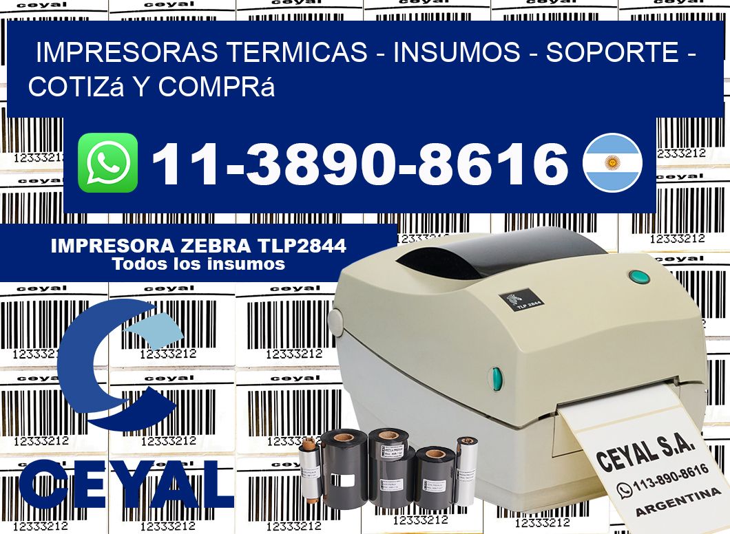 IMPRESORAS TERMICAS - INSUMOS - SOPORTE - Cotizá y comprá