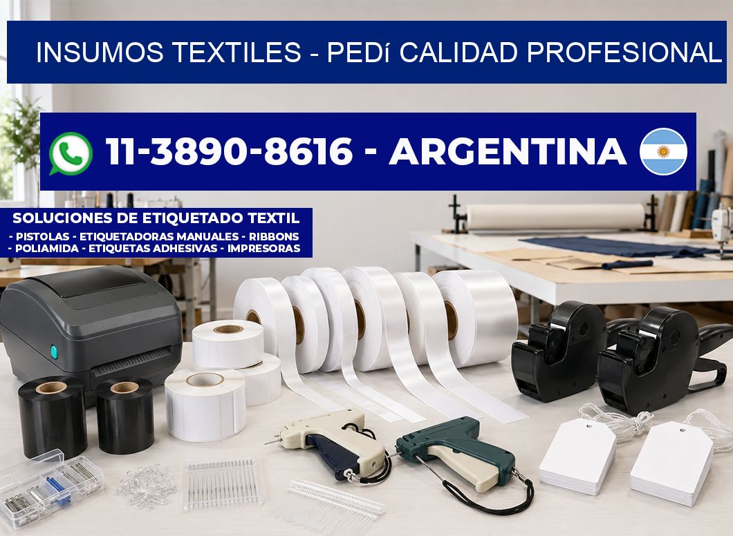 INSUMOS TEXTILES – Pedí calidad profesional