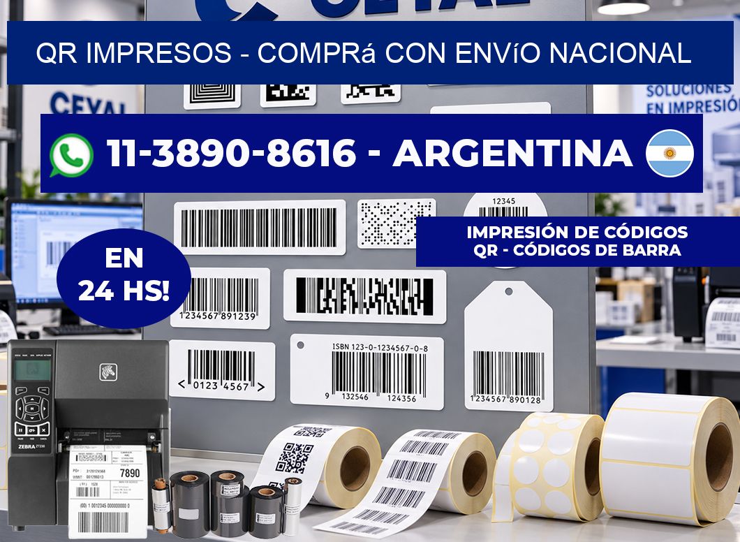 QR Impresos - Comprá con envío nacional