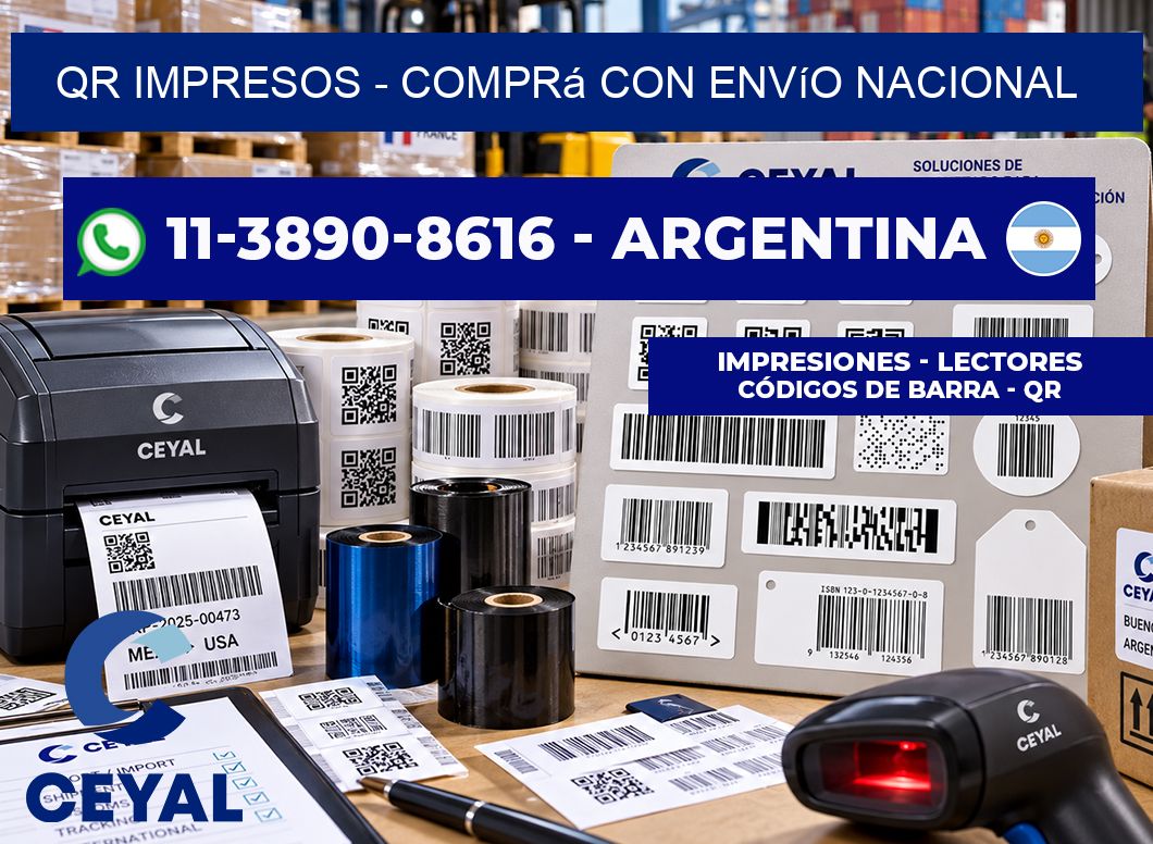 QR Impresos - Comprá con envío nacional
