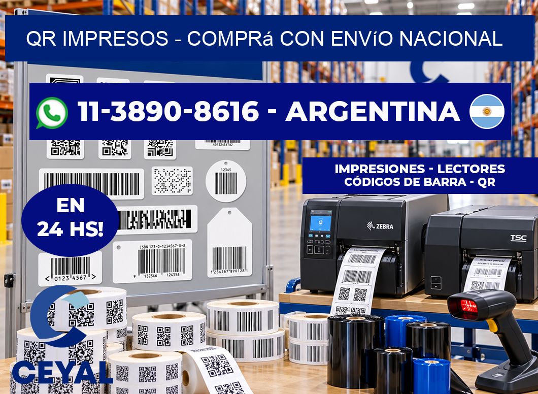 QR Impresos – Comprá con envío nacional