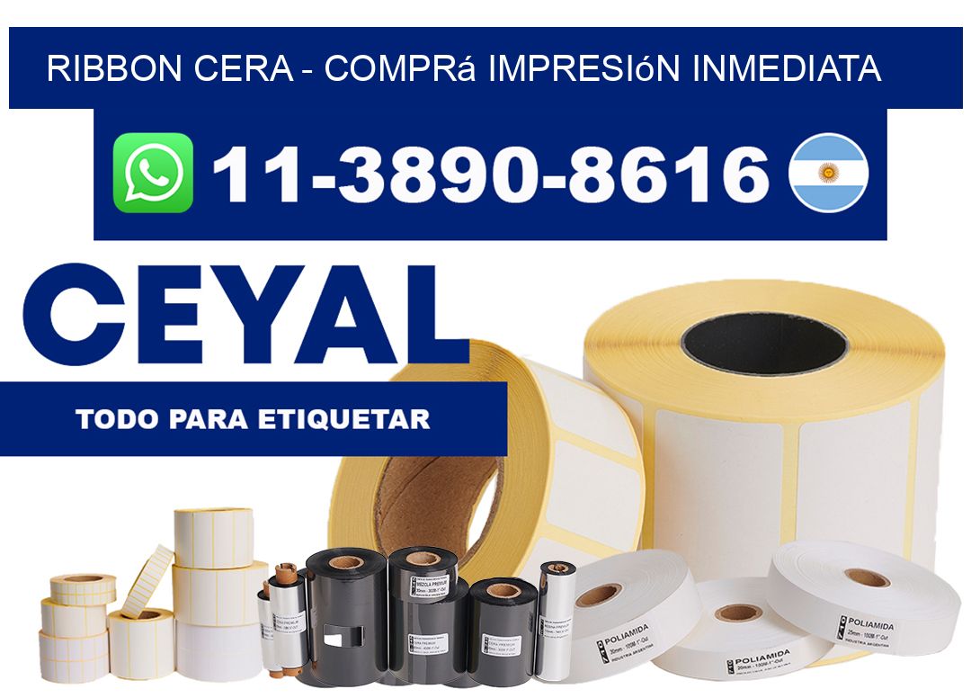 Ribbon cera - Comprá impresión inmediata