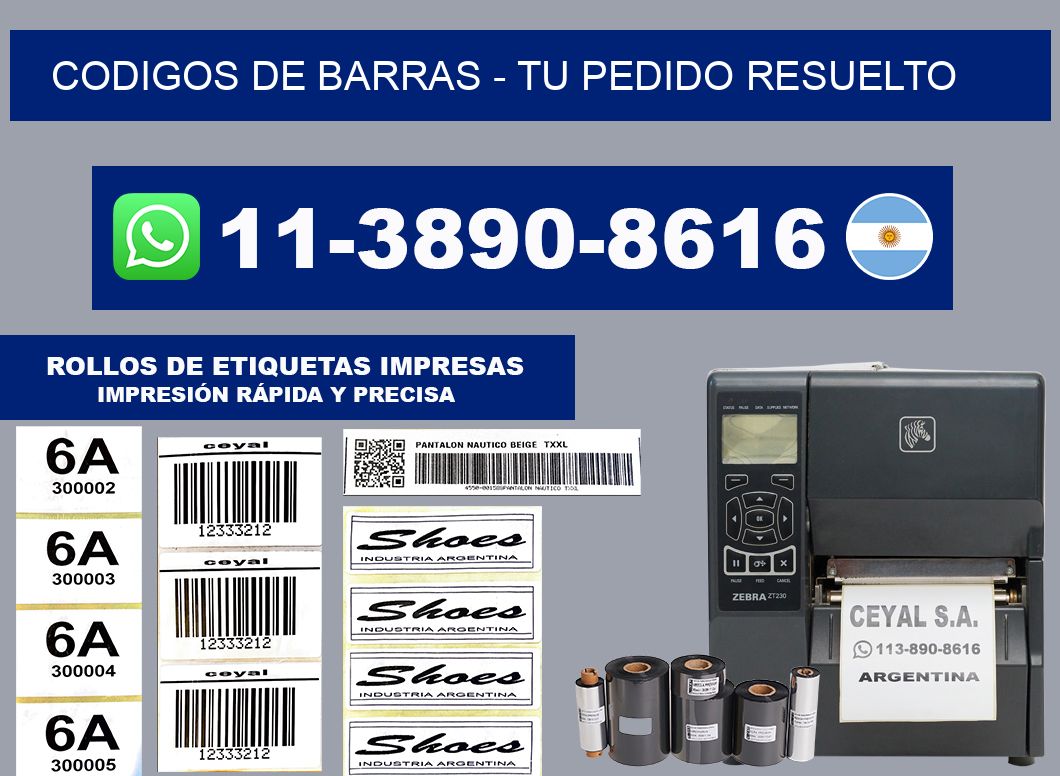 codigos de barras - Tu pedido resuelto