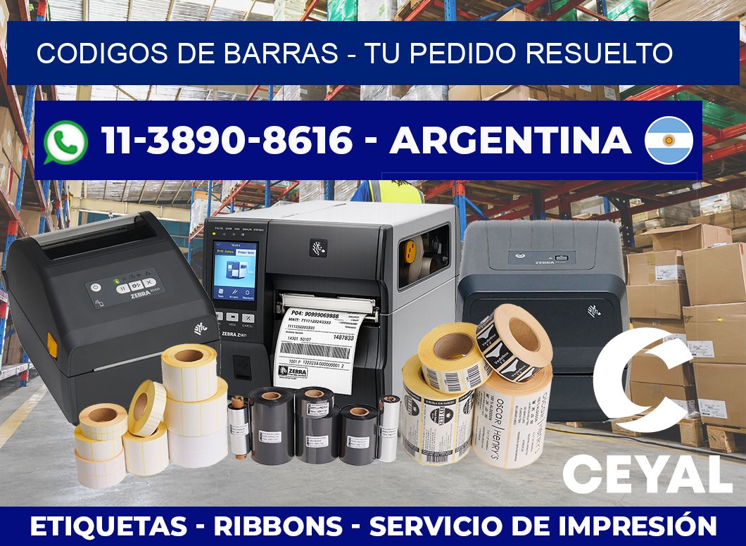 codigos de barras – Tu pedido resuelto