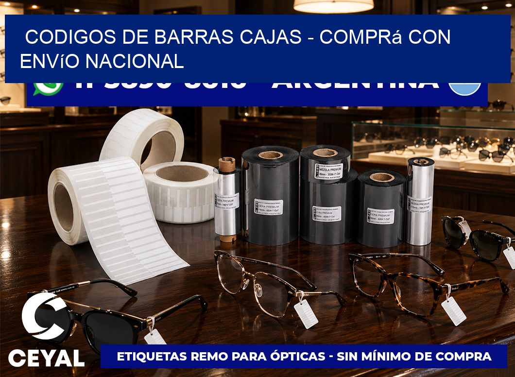 codigos de barras cajas - Comprá con envío nacional
