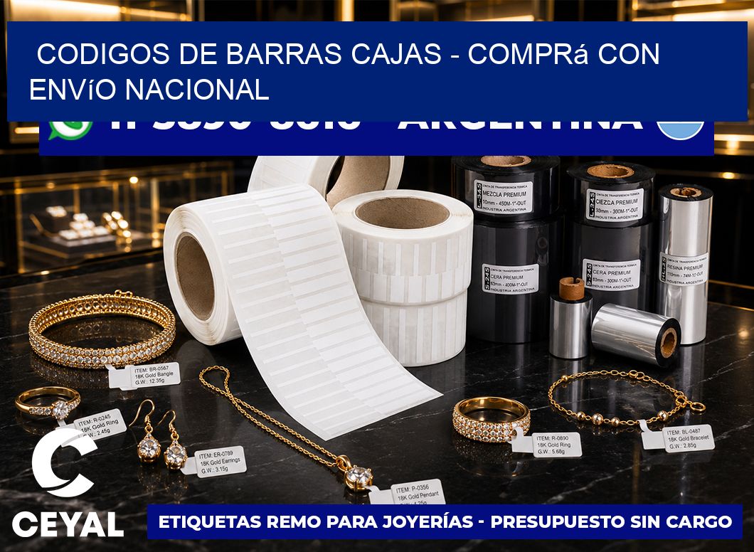 codigos de barras cajas - Comprá con envío nacional
