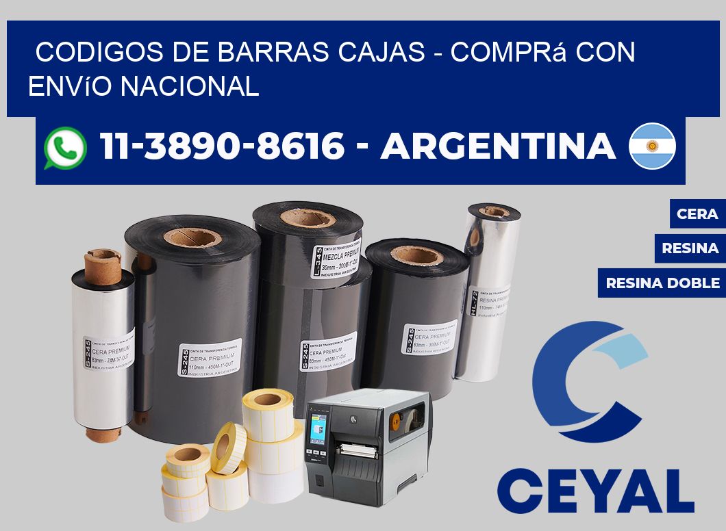 codigos de barras cajas - Comprá con envío nacional