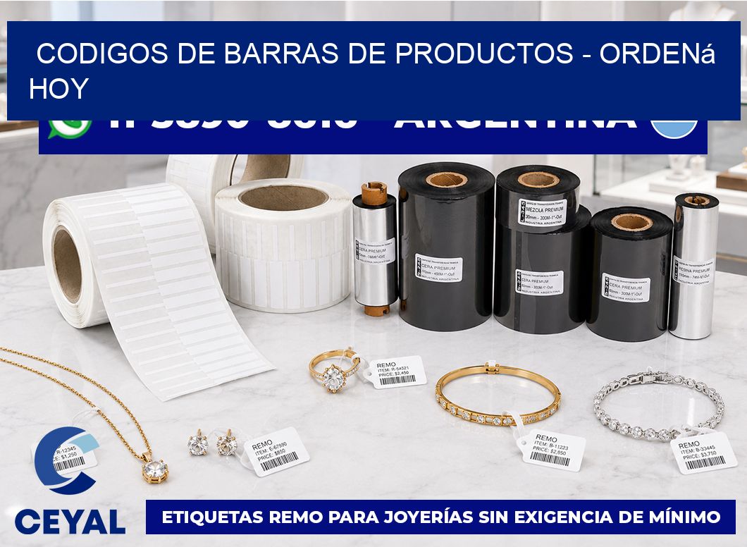 codigos de barras de productos - Ordená hoy