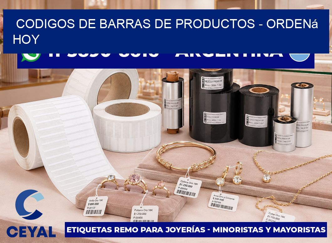 codigos de barras de productos – Ordená hoy