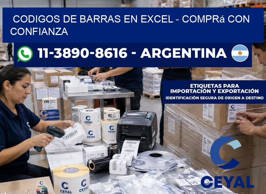 codigos de barras en excel - Comprá con confianza
