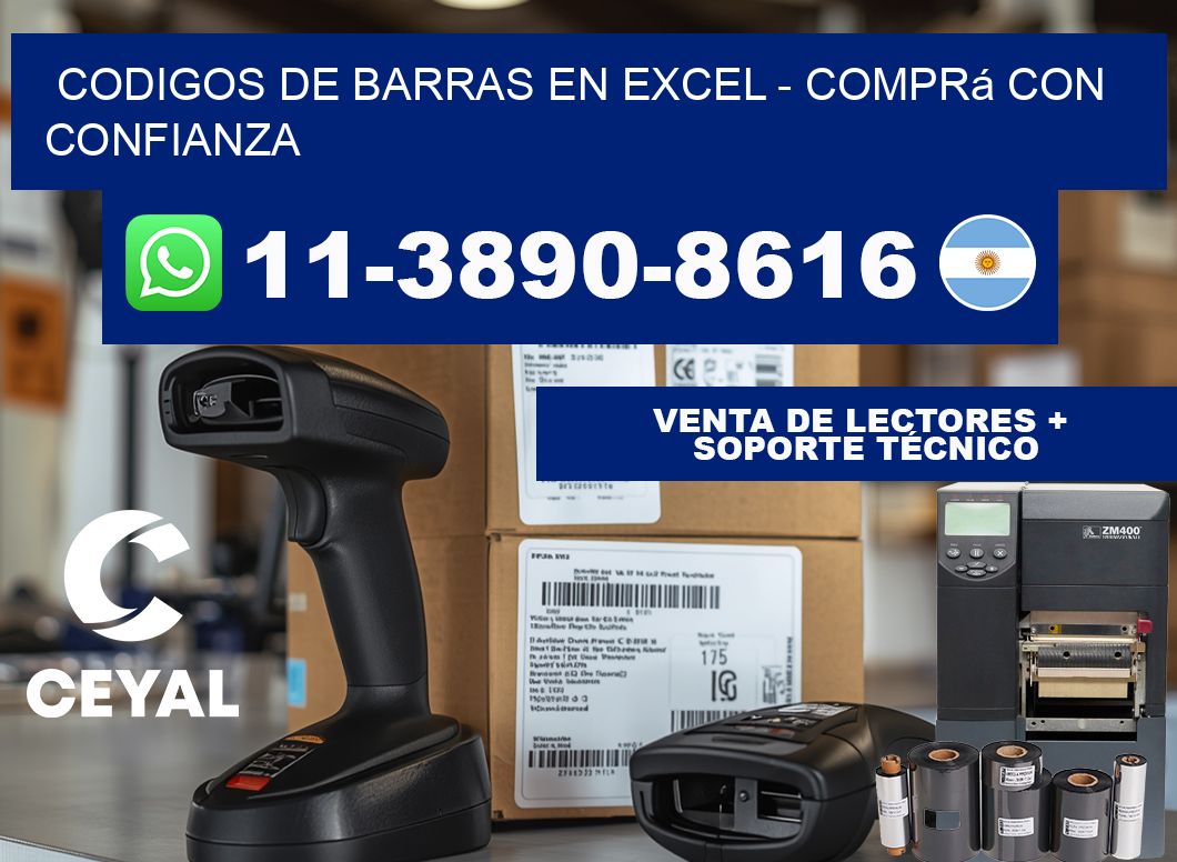 codigos de barras en excel - Comprá con confianza