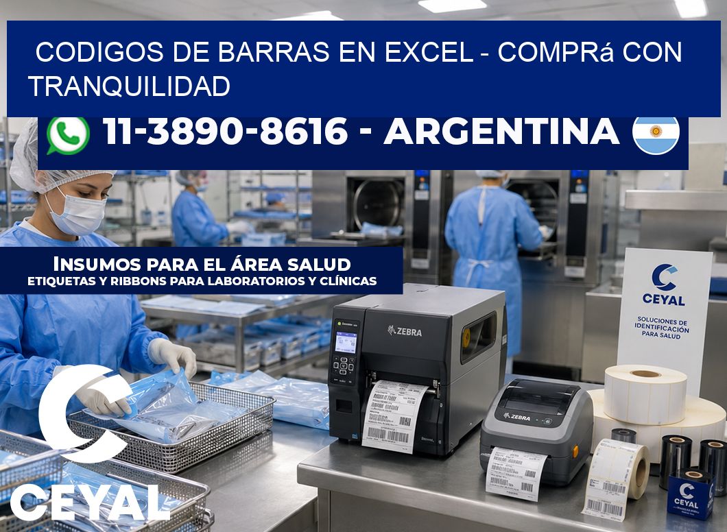 codigos de barras en excel - Comprá con tranquilidad