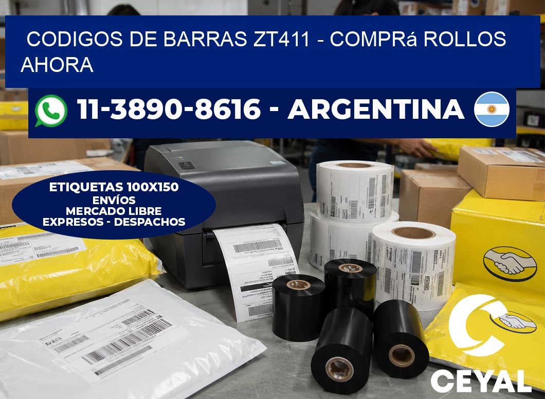 codigos de barras zt411 - Comprá rollos ahora