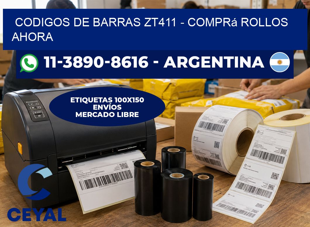 codigos de barras zt411 - Comprá rollos ahora