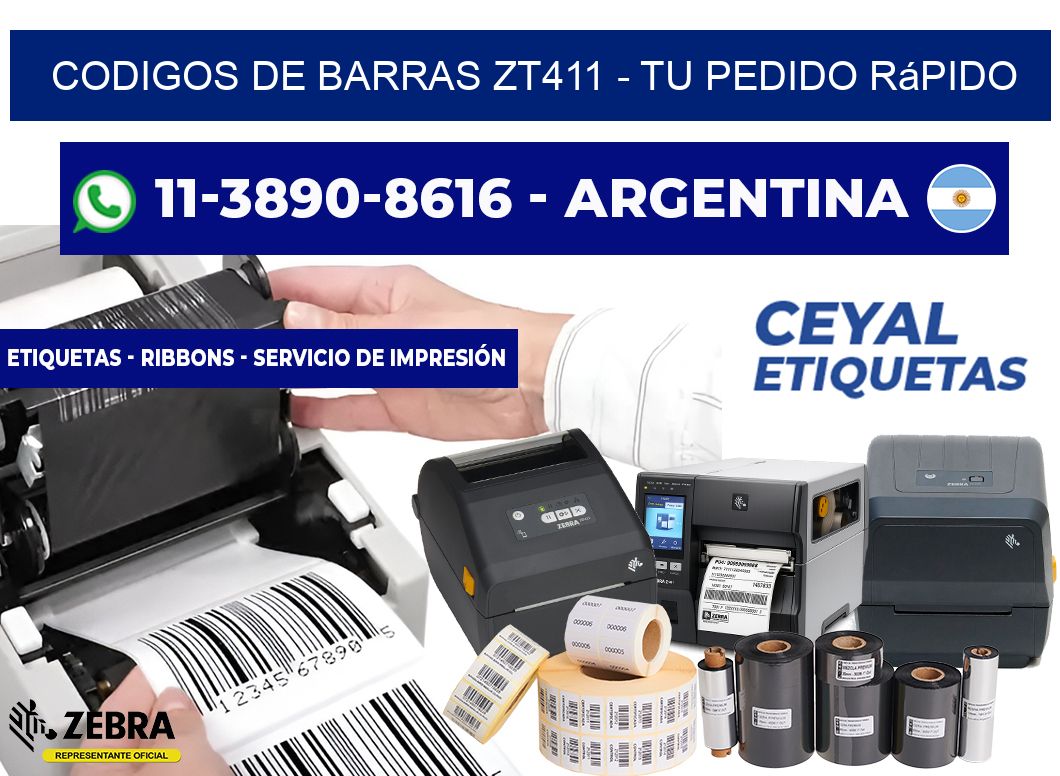codigos de barras zt411 - Tu pedido rápido