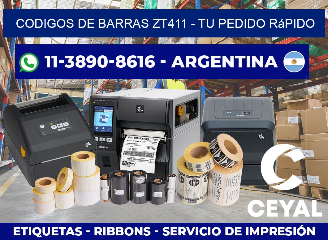 codigos de barras zt411 - Tu pedido rápido