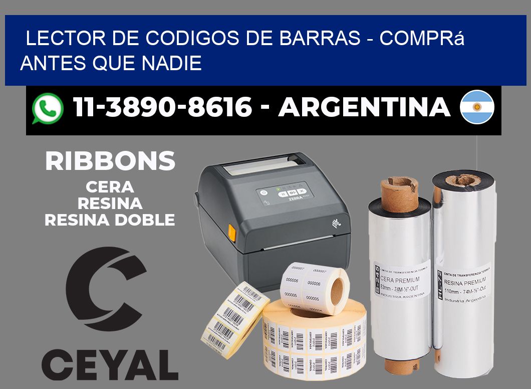 lector de codigos de barras - Comprá antes que nadie