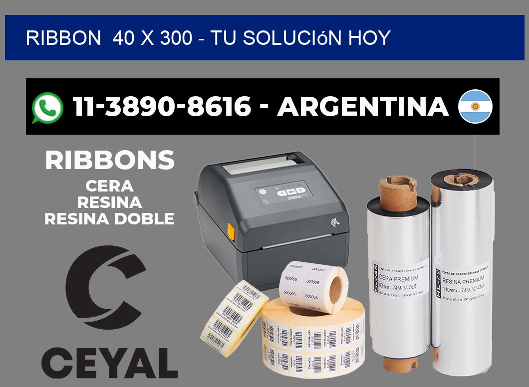 ribbon  40 x 300 - Tu solución hoy