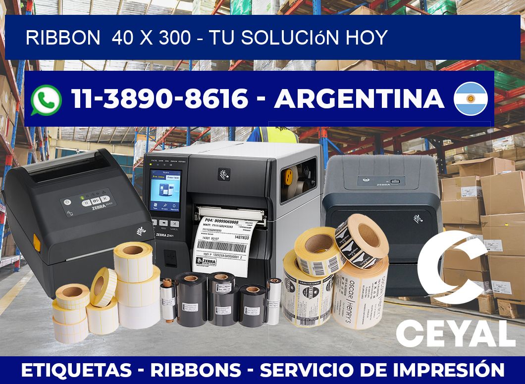 ribbon  40 x 300 – Tu solución hoy