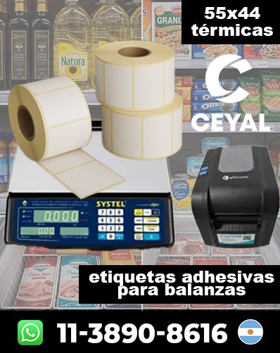 ADHESIVOS PARA BALANZAS - Comprá con garantía