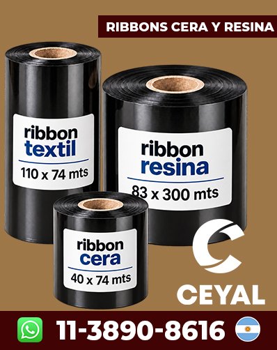 RIBBON CERA X 74 Y 300 MTS - Probá una opción
